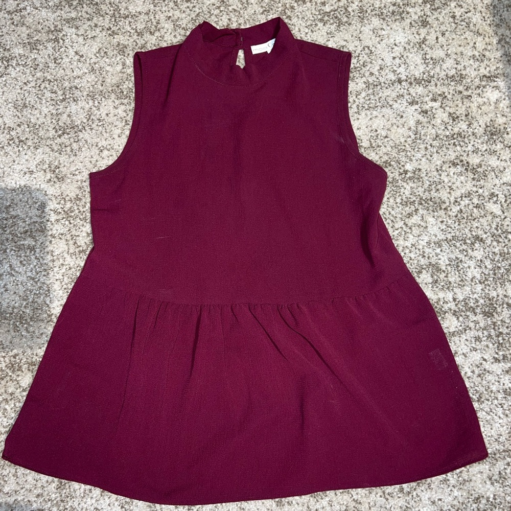 Mock neck tank top